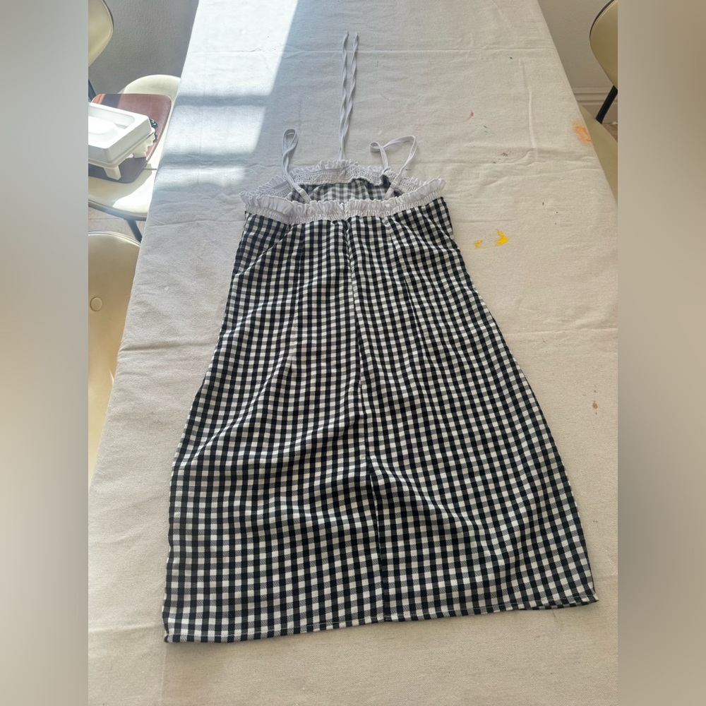Black and White Gingham Fabric - Picture 4 of 6